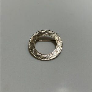 Silver Circular Brooch